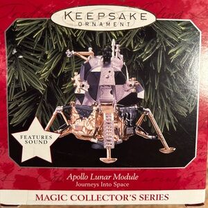 Hallmark 1998 Apollo Lunar Module #3 of Series Journeys Into Space Collection.